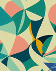 Vintage 70s Wallpaper Retro Art Deco Wall Decor
