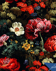 Floral Wallpaper Vintage Dark Forest Wall Decor