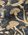 Wallpaper Vintage Mushroom Botanical Cottage Chic Wall Decor Whimsical Forest Removable Peel and Stick or Permanent Traditional Wallpaper