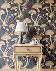 Wallpaper Vintage Mushroom Botanical Cottage Chic Wall Decor Whimsical Forest Removable Peel and Stick or Permanent Traditional Wallpaper