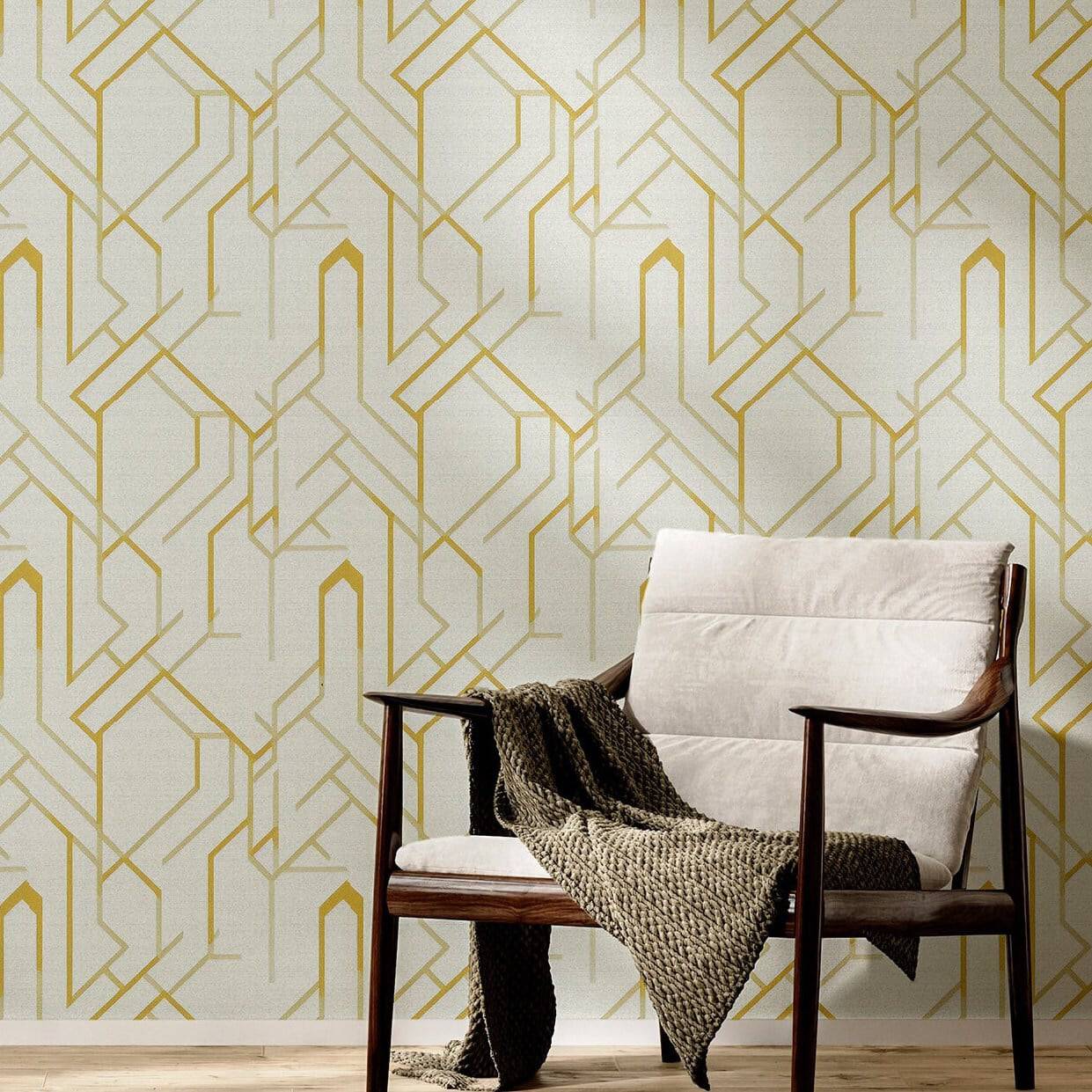 Art Deco Wallpaper Vintage Geometric Wall Decor