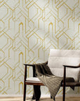 Art Deco Wallpaper Vintage Geometric Wall Decor