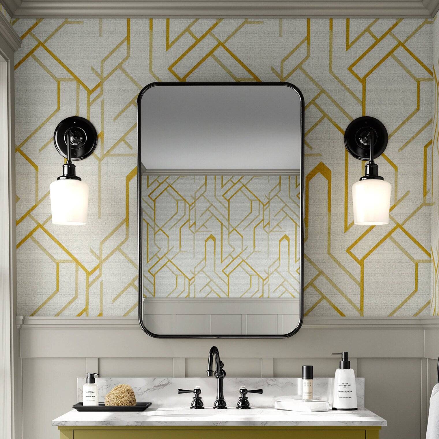 Art Deco Wallpaper Vintage Geometric Wall Decor