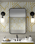Art Deco Wallpaper Vintage Geometric Wall Decor