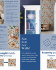 Floral Wallpaper Vintage Luxury Wall Decor