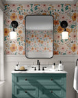 Floral Wallpaper Vintage Luxury Wall Decor