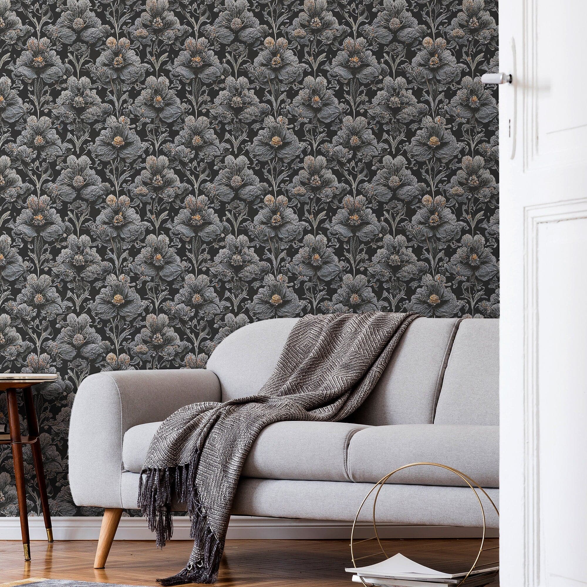 Dark Victorian Wallpaper Vintage Luxury Wall Decor