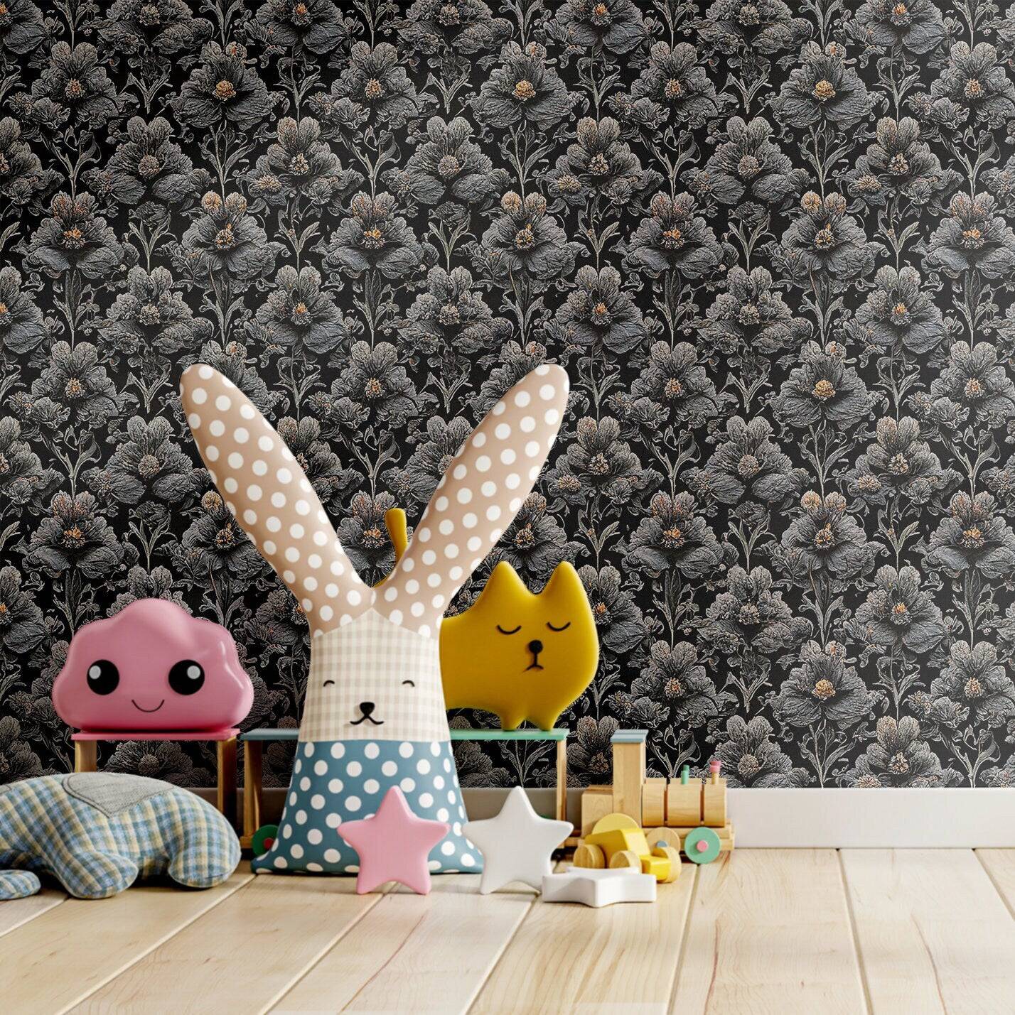 Dark Victorian Wallpaper Vintage Luxury Wall Decor
