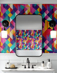Retro Wallpaper Fun Bright 70s Vintage Wall Decor
