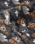 Dog Wallpaper Funky Vintage Luxury Wall Decor