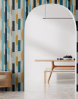 Vintage Stripe Wallpaper Retro Funky Wall Decor