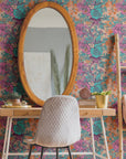 Colorful Toile Wallpaper Retro French Wall Decor