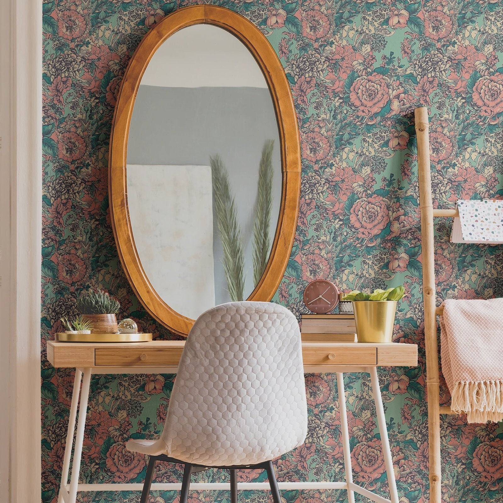 French Toile Wallpaper Vintage Luxury Wall Decor