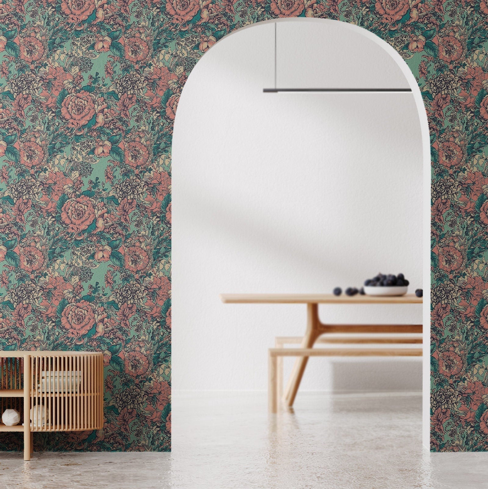 French Toile Wallpaper Vintage Luxury Wall Decor