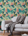 Vintage 70s Wallpaper Retro Art Deco Wall Decor