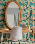 Vintage 70s Wallpaper Retro Art Deco Wall Decor