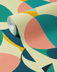 Vintage 70s Wallpaper Retro Art Deco Wall Decor