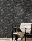 Mushroom Wallpaper Dark Botanical Luxury Wall Decor