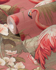 Flamingo Wallpaper Vintage Pink Luxury Wall Decor