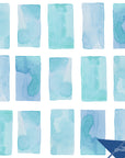 Watercolor Wallpaper Fun Geometric Blue Wall Decor