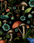 Mushroom Wallpaper Dark Academia Wall Decor