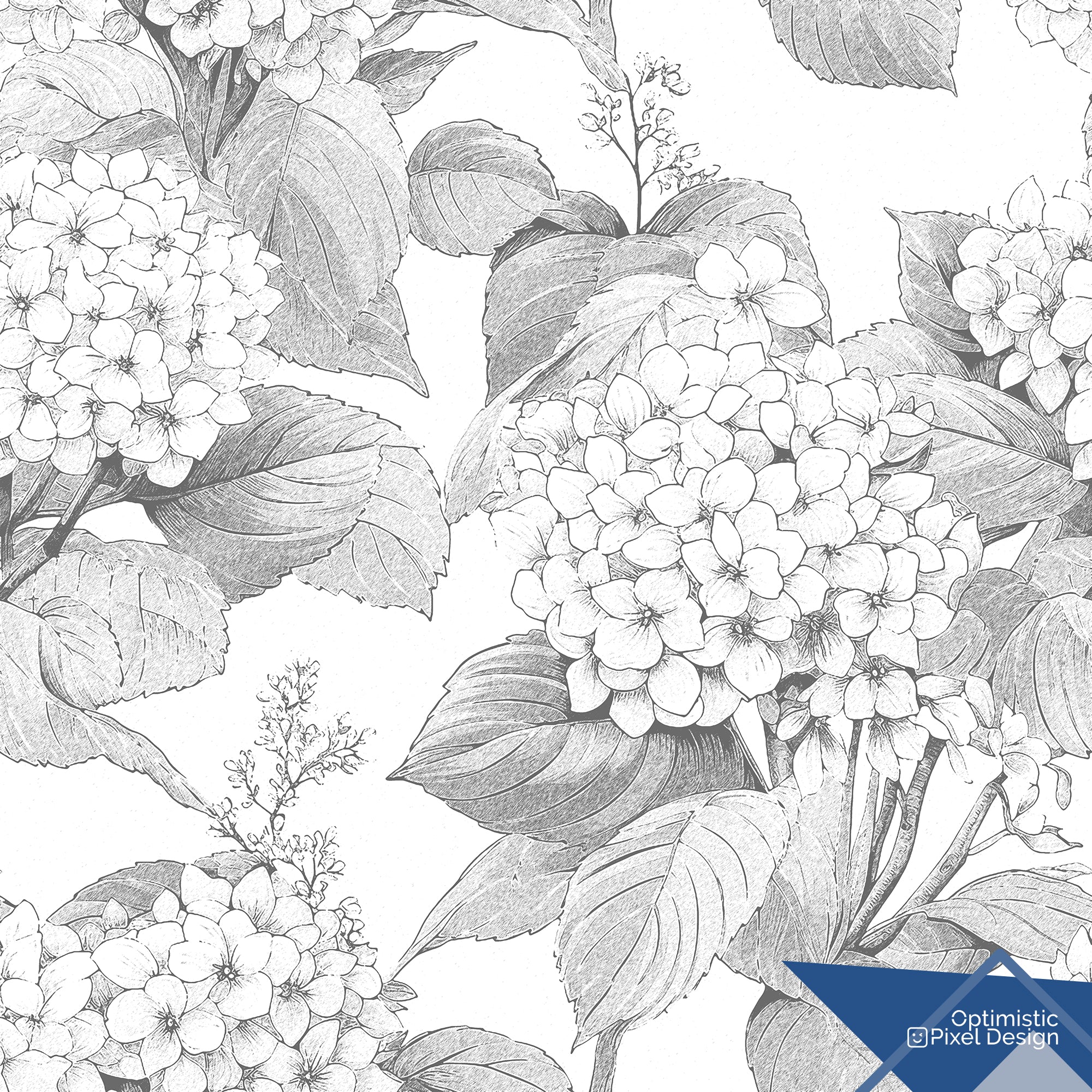 Hydrangea Wallpaper Fun Floral Luxury Wall Decor