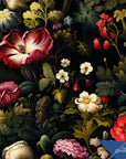 Floral Wallpaper Dark Flower Luxury Wall Decor