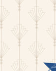 Art Deco Wallpaper Neutral Luxury Wall Decor