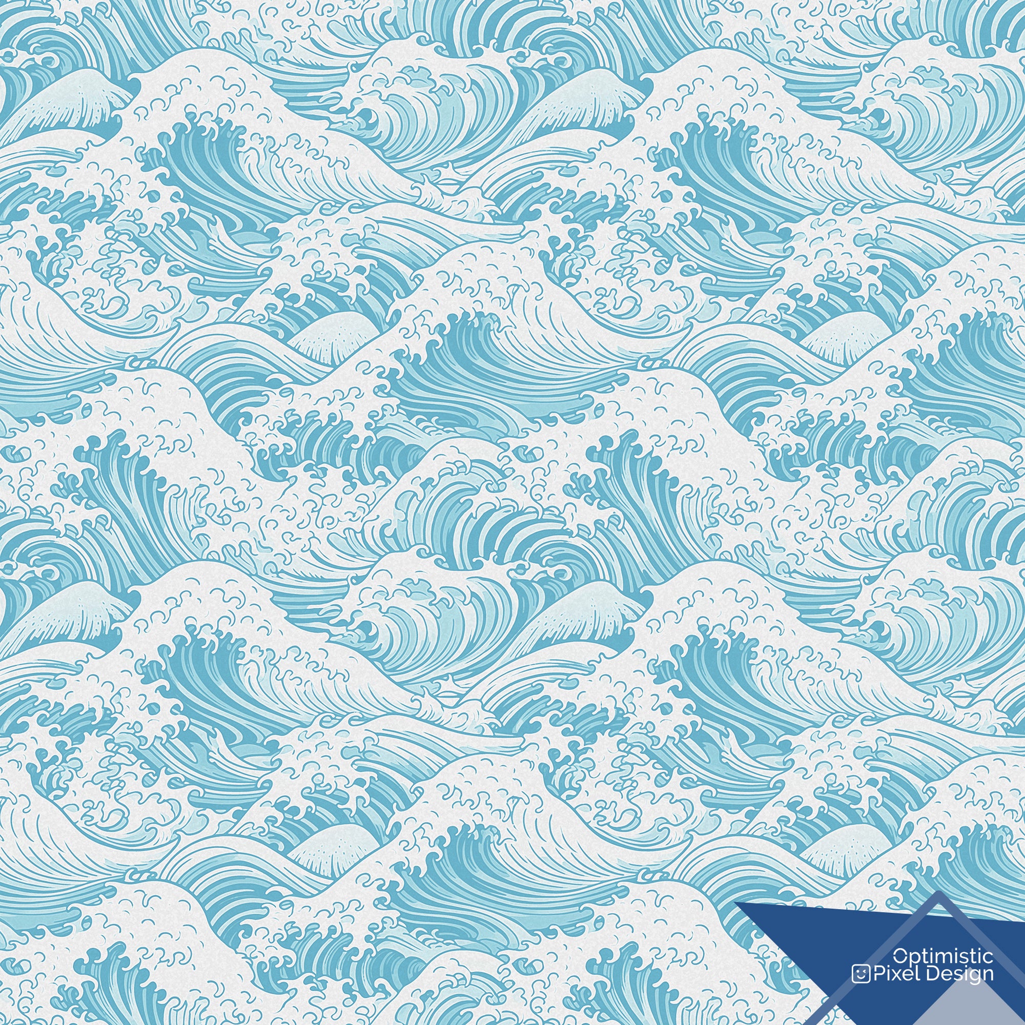 Ocean Wallpaper Blue Crashing Waves Wall Decor