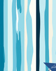 Blue Stripe Wallpaper Funky Retro Wall Decor