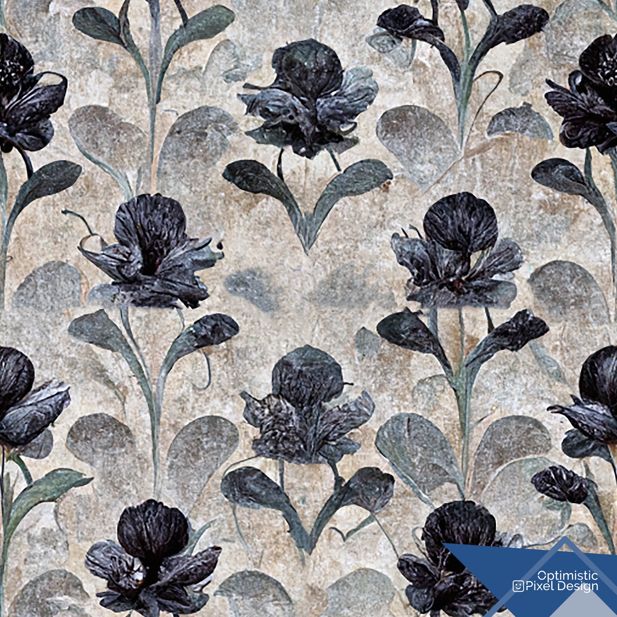 Moody Vintage Wallpaper Pimpernel Wall Decor