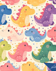 Dinosaur Wallpaper Colorful Nursery Wall Decor