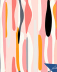 Pink Stripe Wallpaper Cool Retro Wall Decor