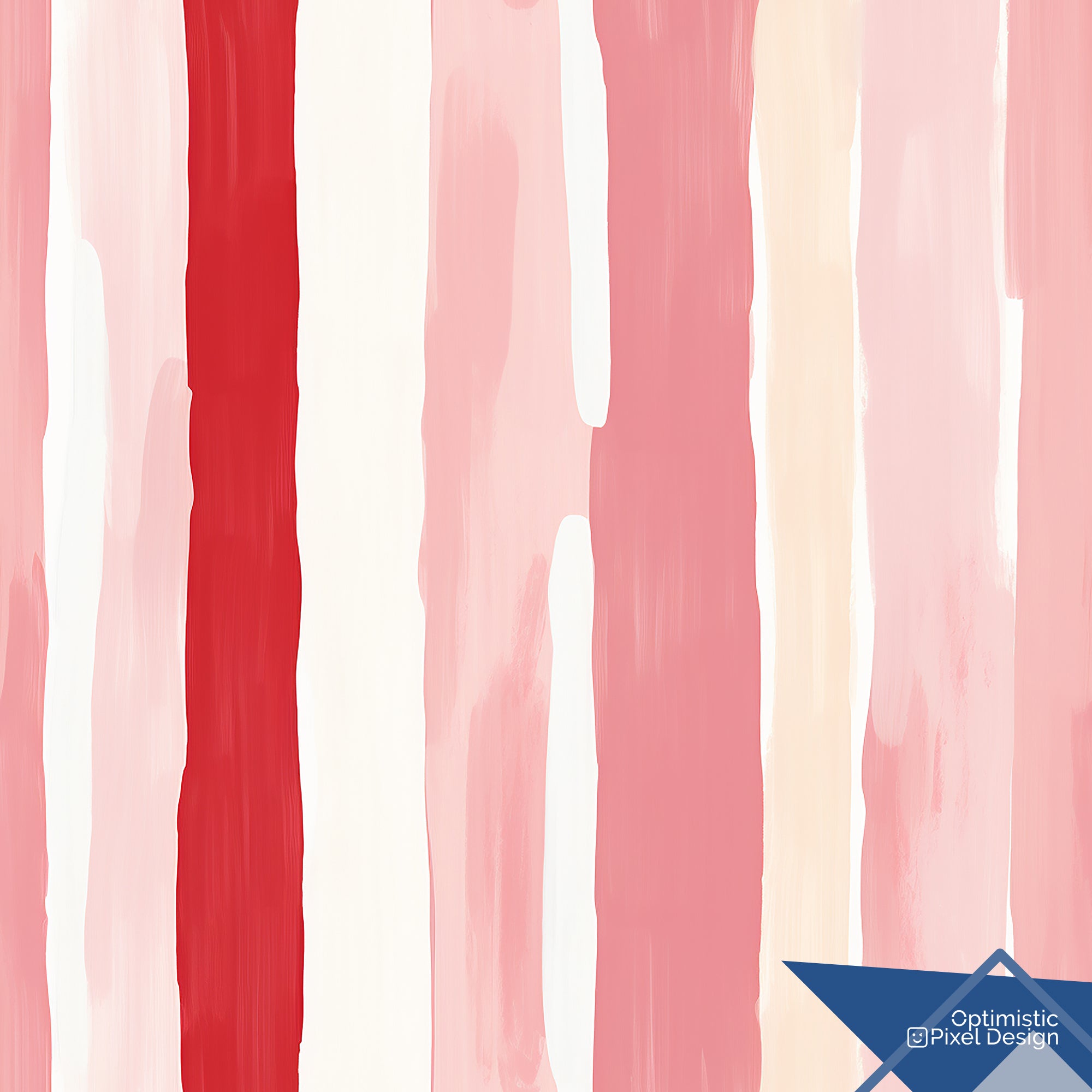 Pink Stripe Wallpaper Retro Luxury Wall Decor