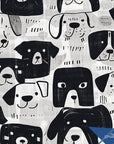 Fun Dog Wallpaper Pet Black White Wall Decor