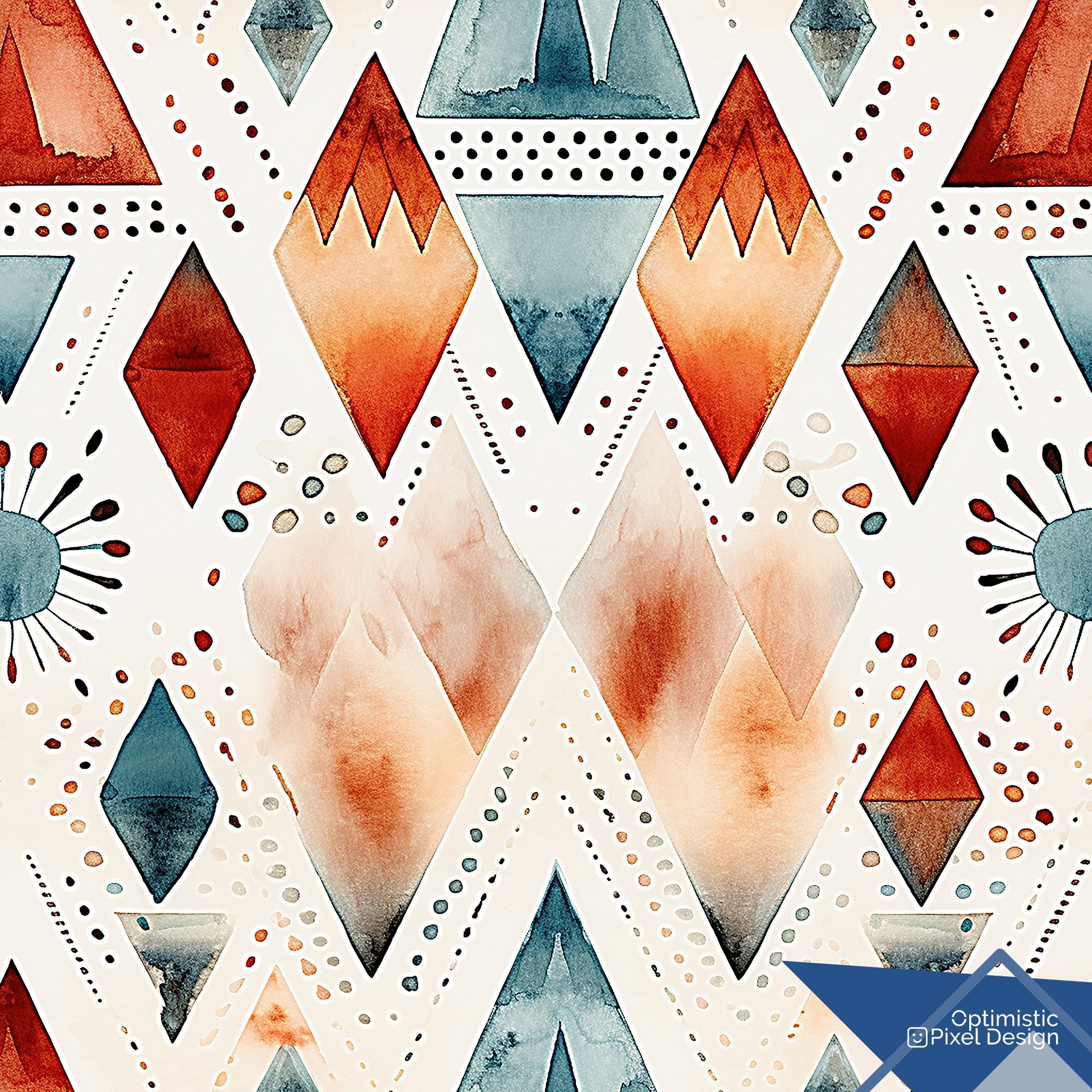 Western Wallpaper Boho Diamond Luxury Wall Decor