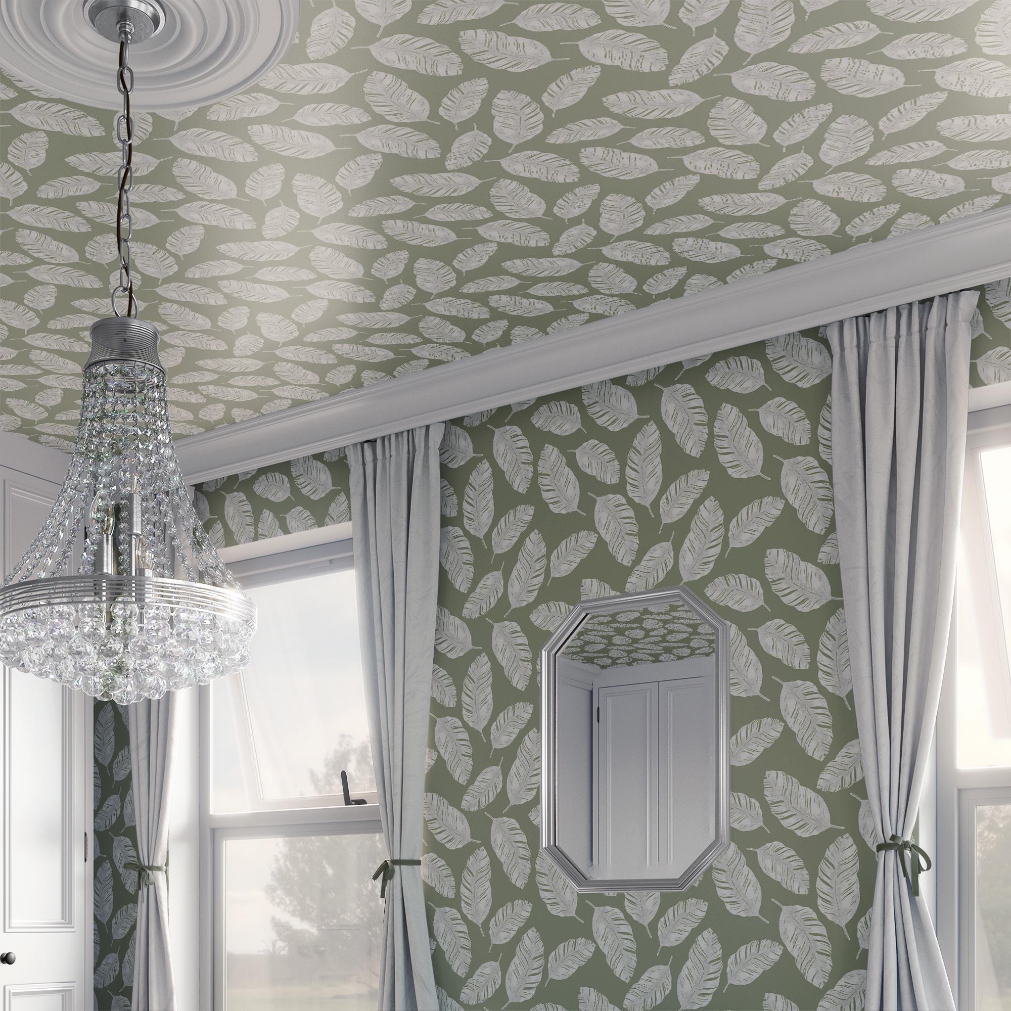 Boho Wallpaper Vintage Block Print Wall Decor