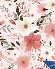 Floral Wallpaper Cool Pink Luxury Wall Decor