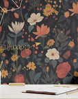 Dark Garden Wallpaper Floral Luxury Wall Decor