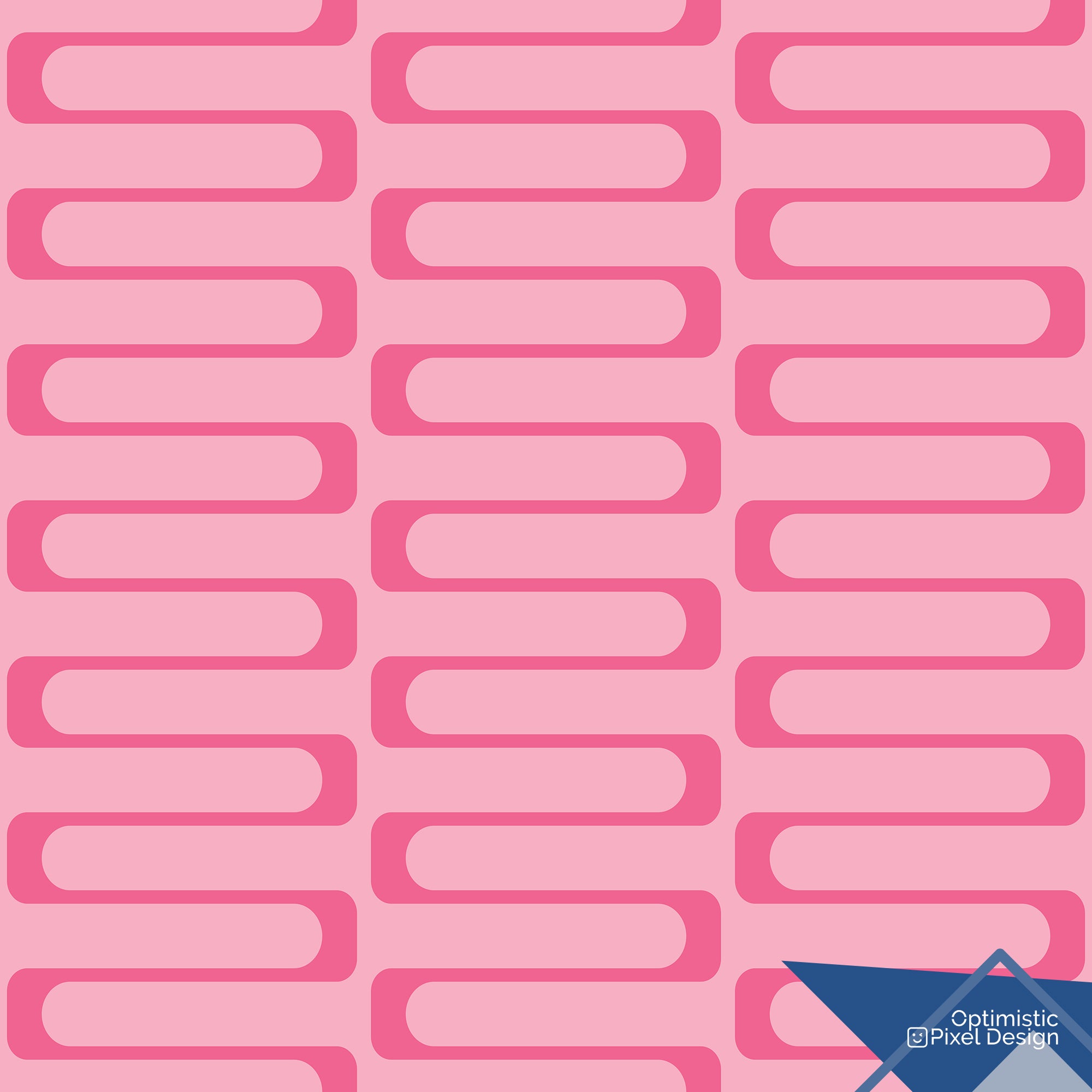 Pink Wallpaper Mid Century Modern Wall Decor