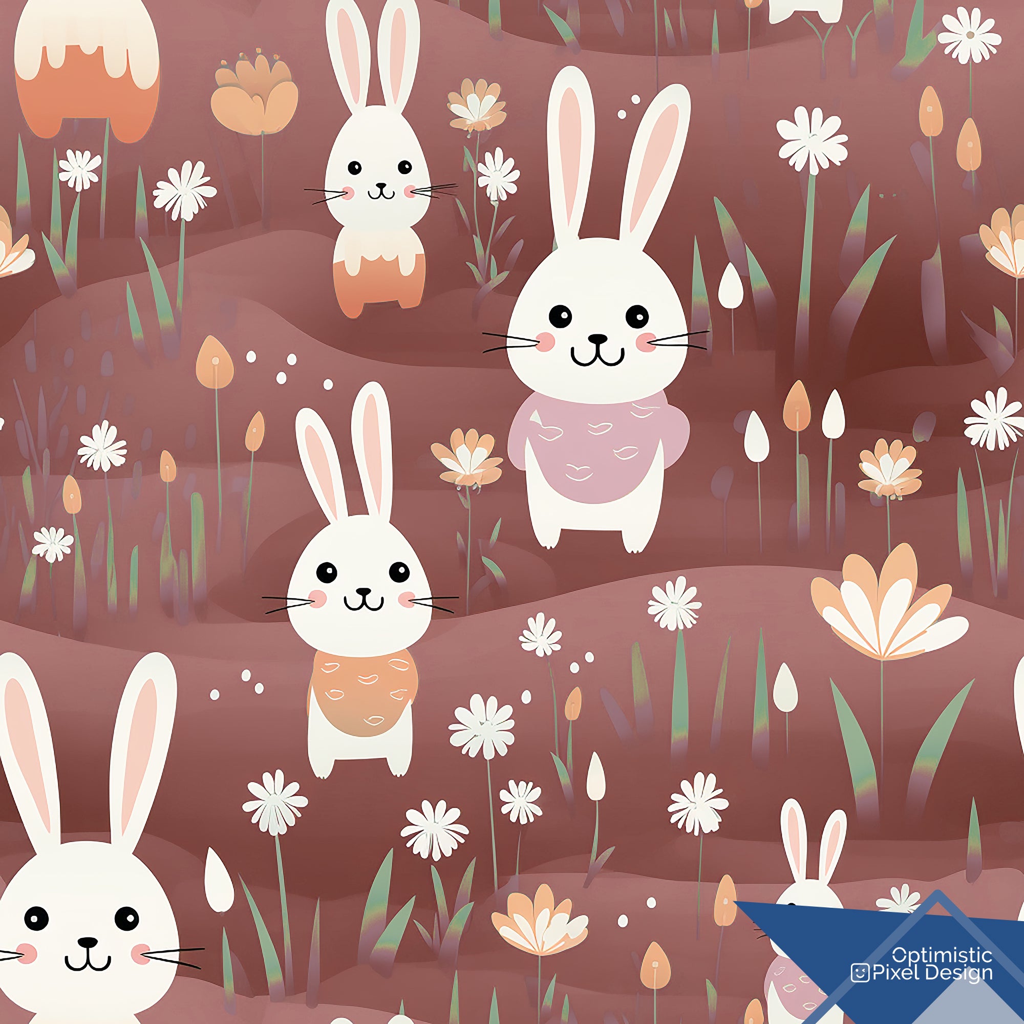 Rabbit Wallpaper Cool Bunny Luxury Wall Decor