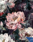 Gothic Wallpaper Dark Peony Luxury Wall Decor