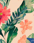 Coastal Wallpaper Tropical Watercolor Wall Decor