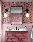 Floral Wallpaper Pink Luxury Wall Decor