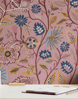 Floral Wallpaper Pink Luxury Wall Decor