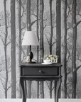 Wallpaper Removable Peel and Stick or Permanent Traditional Wallpaper Moody Woodland Cottage Chic Wallpaper for Walls Interior Design Decor