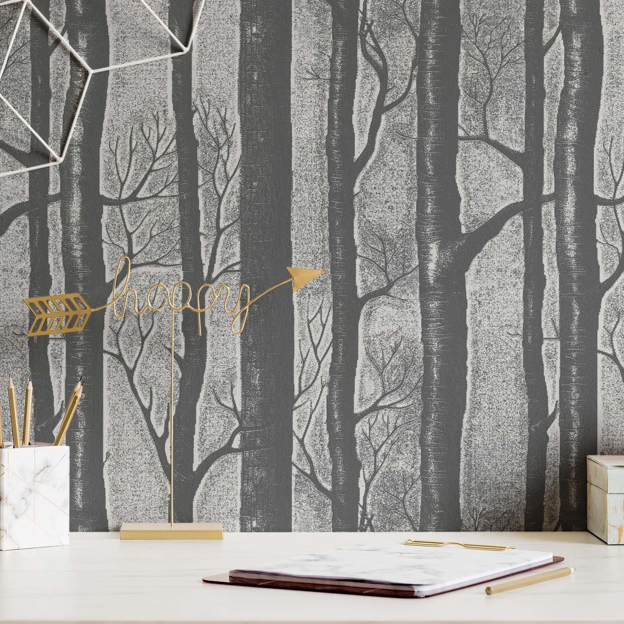 Wallpaper Removable Peel and Stick or Permanent Traditional Wallpaper Moody Woodland Cottage Chic Wallpaper for Walls Interior Design Decor