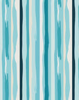 Blue Stripe Wallpaper Funky Retro Wall Decor