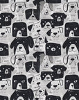 Fun Dog Wallpaper Pet Black White Wall Decor