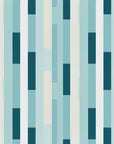 Stripe Wallpaper Blue Retro 70s Wall Decor